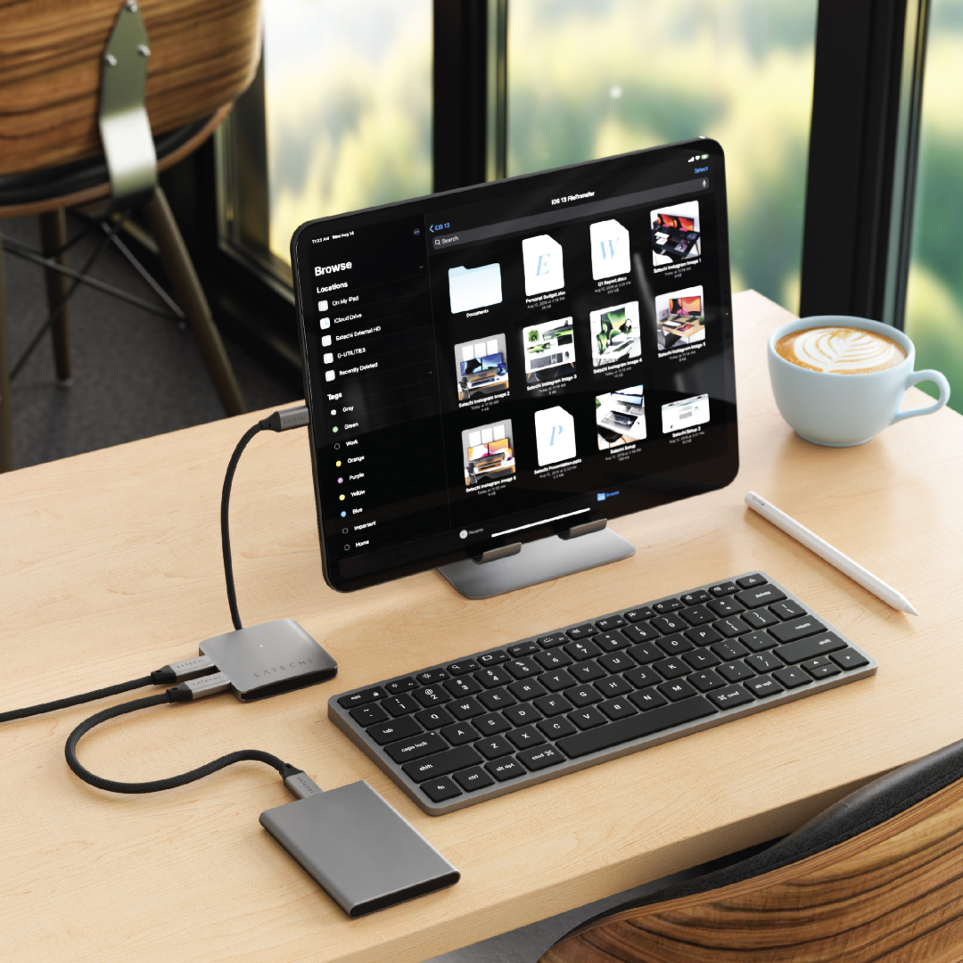 Satechi 4-Port USB-C Hub Kablolu Uzay Grisi ST-H4CPDM - Görsel 12