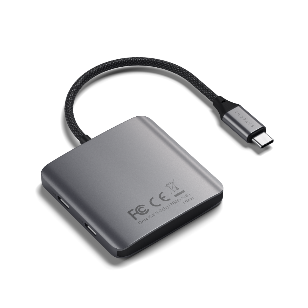 Satechi 4-Port USB-C Hub Kablolu Uzay Grisi ST-H4CPDM - Görsel 2