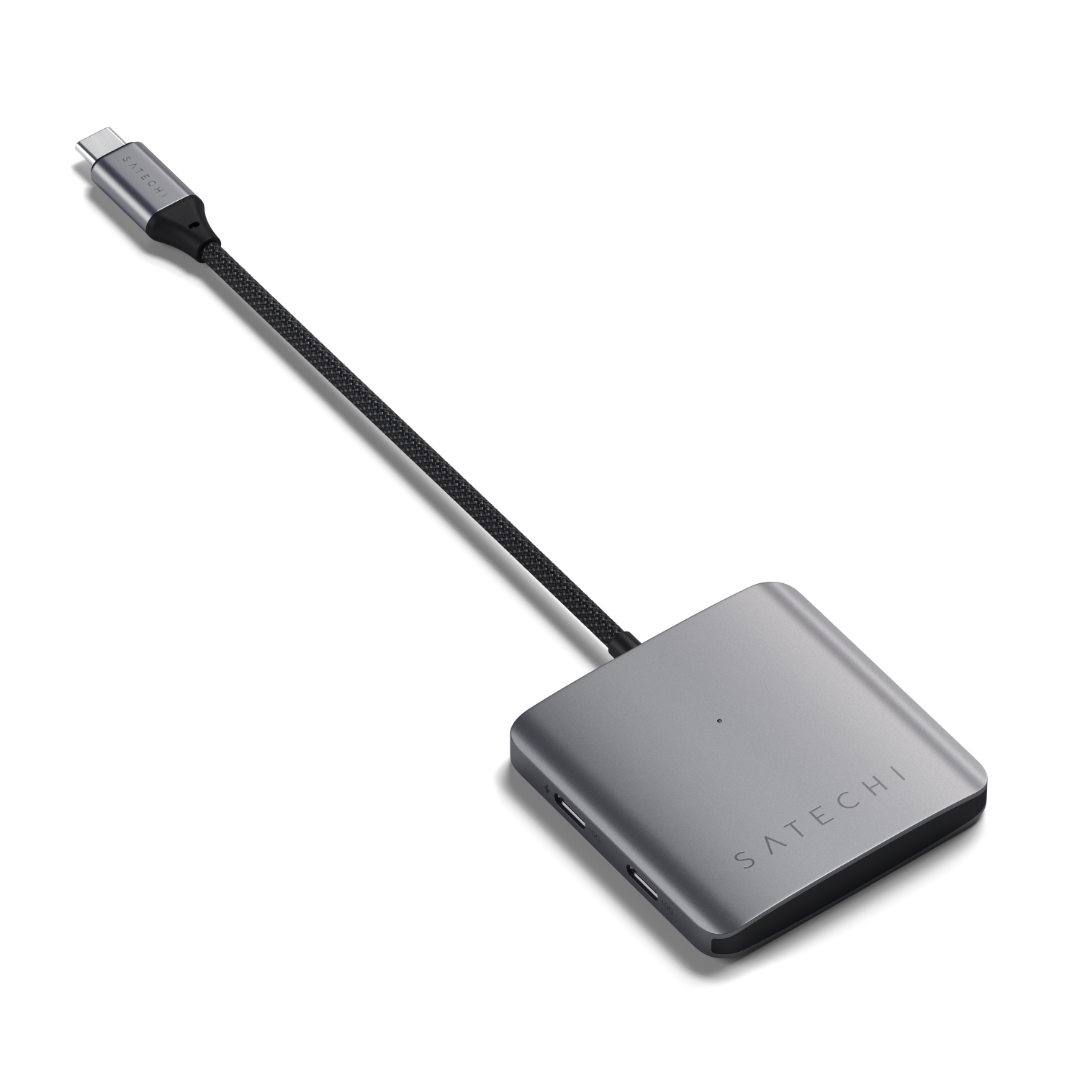 Satechi 4-Port USB-C Hub Kablolu Uzay Grisi ST-H4CPDM - Görsel 3