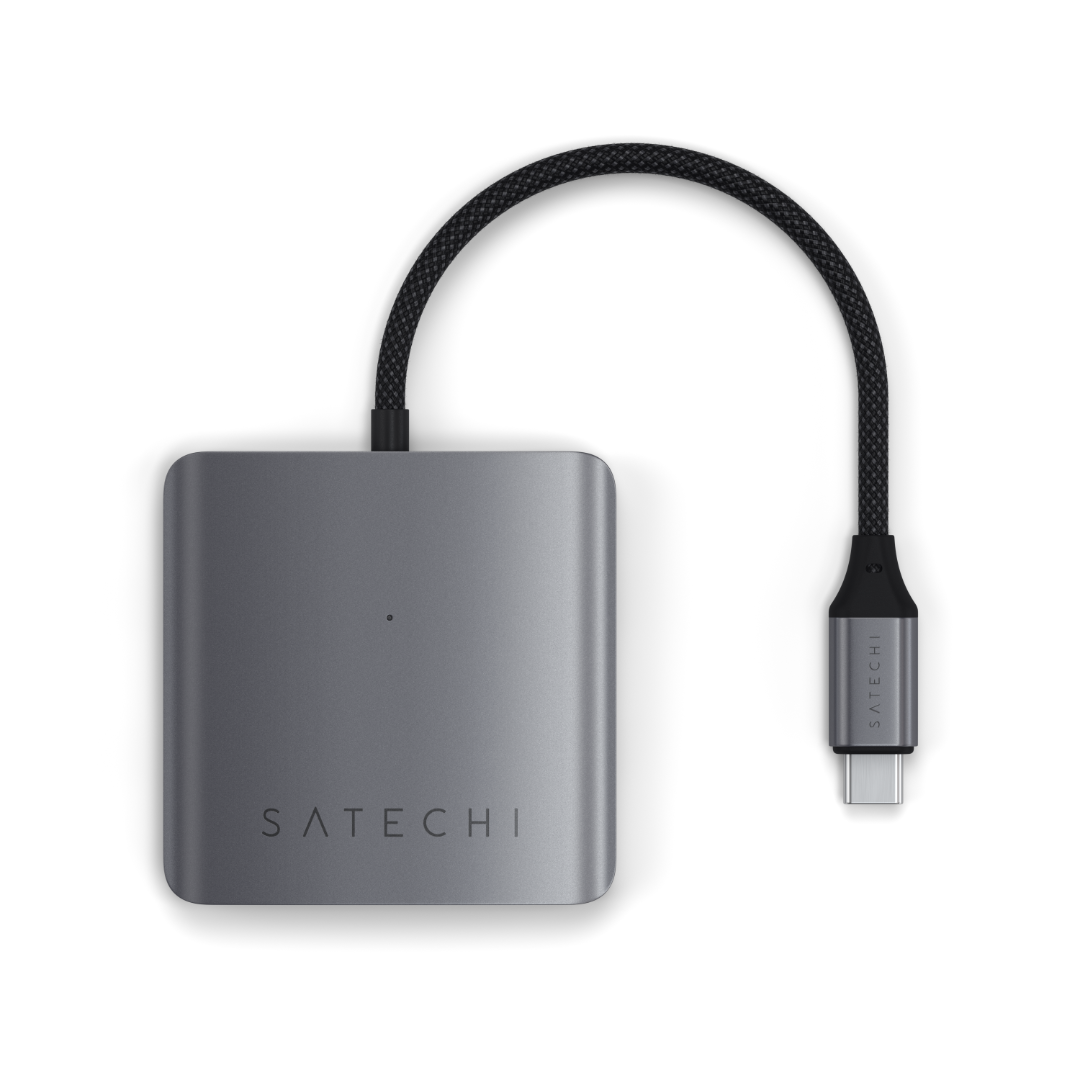 Satechi 4-Port USB-C Hub Kablolu Uzay Grisi ST-H4CPDM - Görsel 5