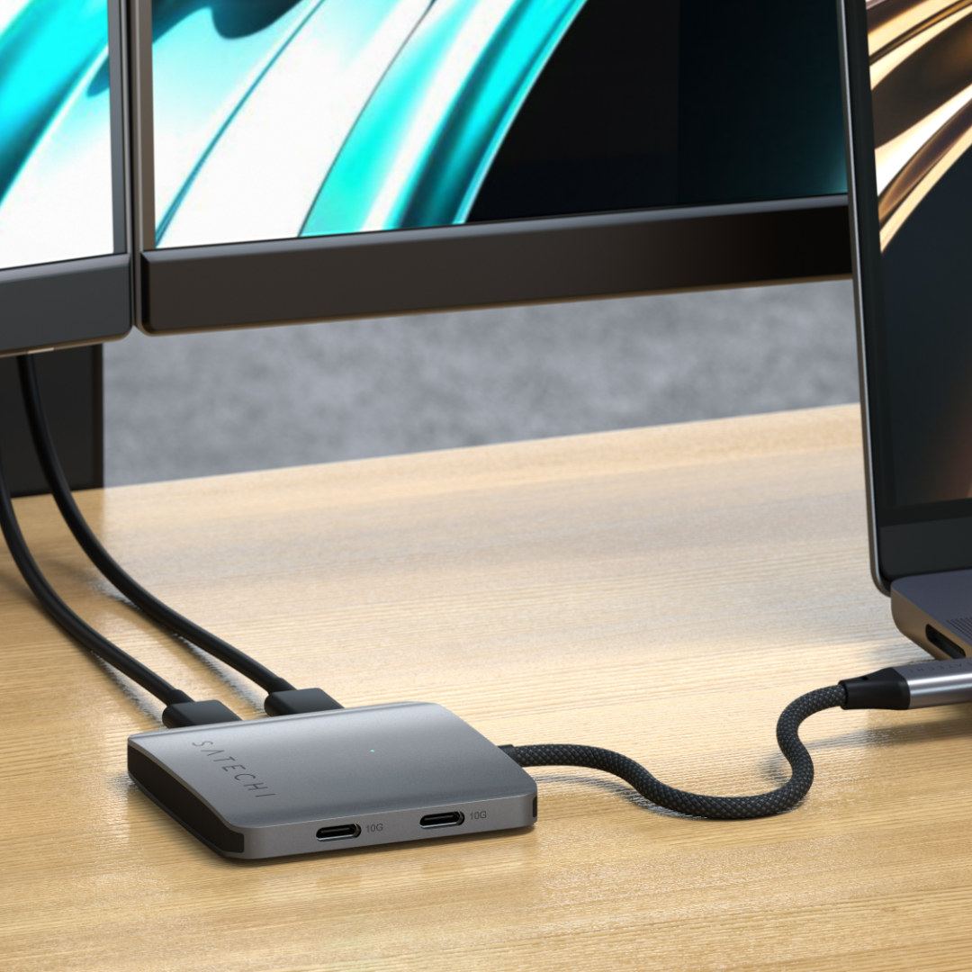 Satechi 4-Port USB-C Hub Kablolu Uzay Grisi ST-H4CPDM - Görsel 8