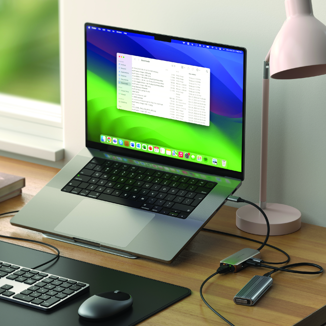 Satechi 4 in 1 USB-C Hub 2.5Gbit Ethernet Uzay Grisi ST-H3C25EM - Görsel 8