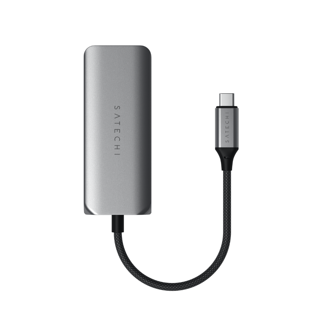 Satechi 4 in 1 USB-C Hub 2.5Gbit Ethernet Uzay Grisi ST-H3C25EM - Görsel 4