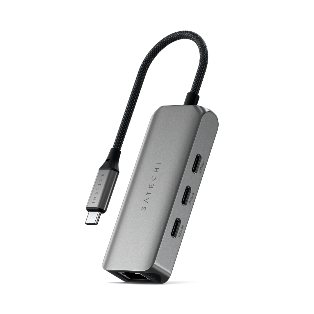 Satechi 4 in 1 USB-C Hub 2.5Gbit Ethernet Uzay Grisi ST-H3C25EM - Görsel 6