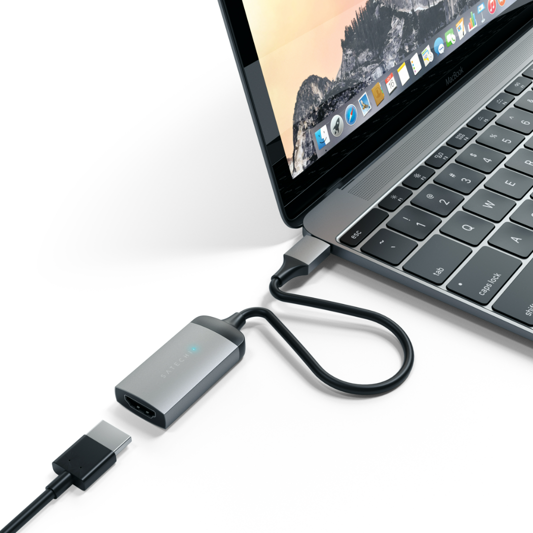 Satechi Type-C to HDMI Adaptör 4K 60Hz Uzay Grisi ST-TC4KHAM - Görsel 5