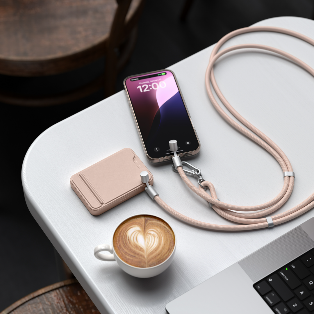 Satechi OntheGo Crossbody Lanyard Kablo Rose ST-LOTGLR - Görsel 15