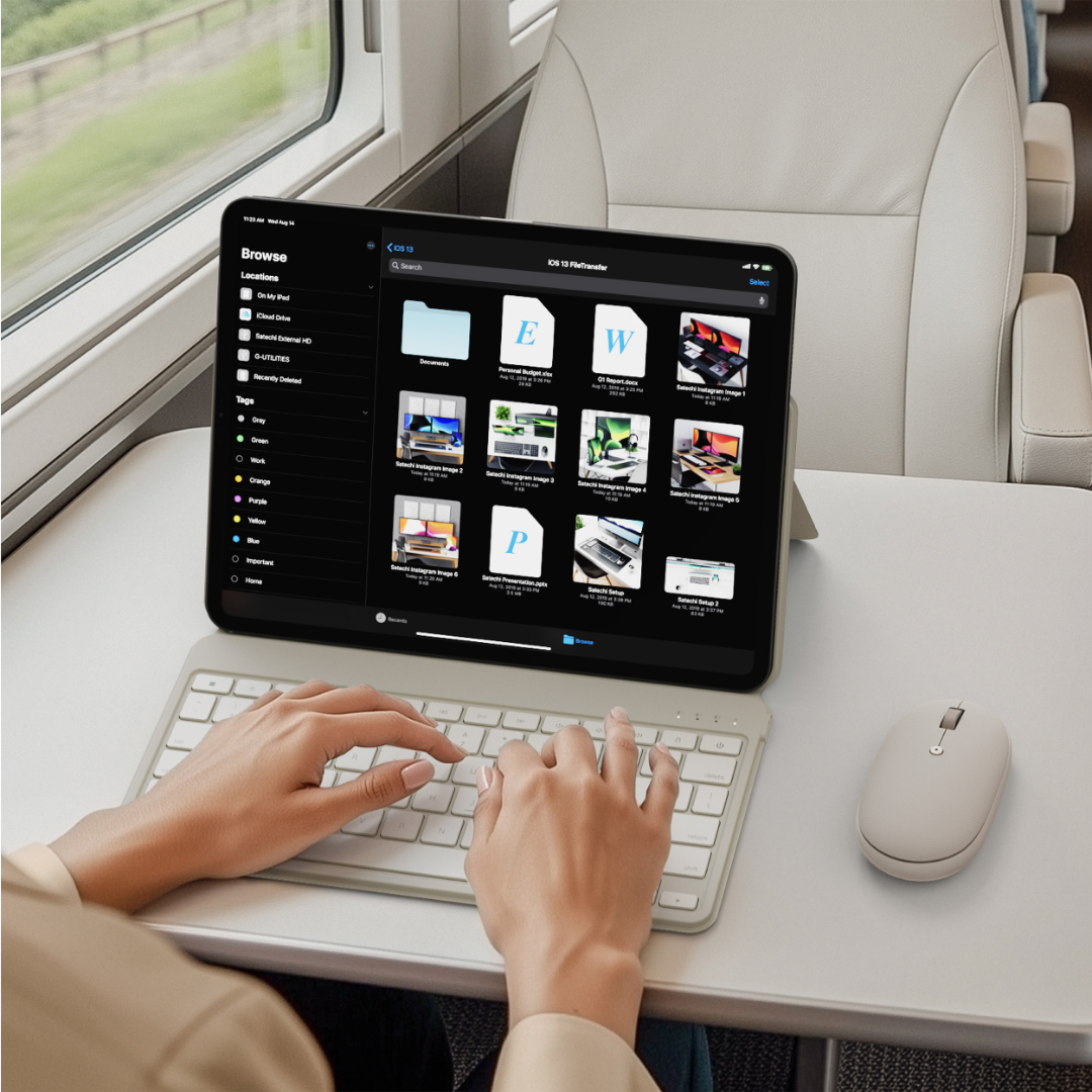 Satechi OntheGo Mouse Kum Rengi ST-MOTGW - Görsel 14