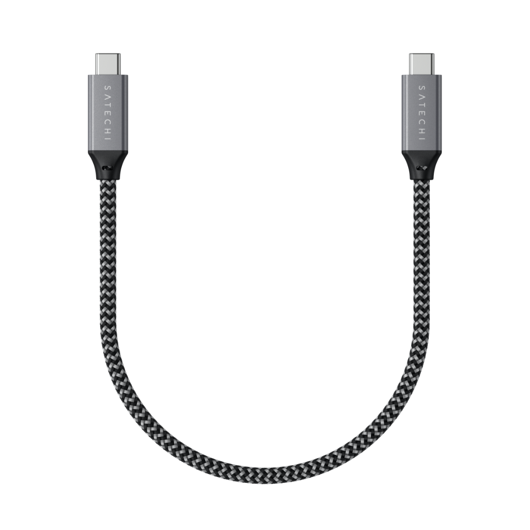 Satechi USB-4 C- C Kablo 25 cm Uzay Grisi ST-U4C25M - Görsel 2