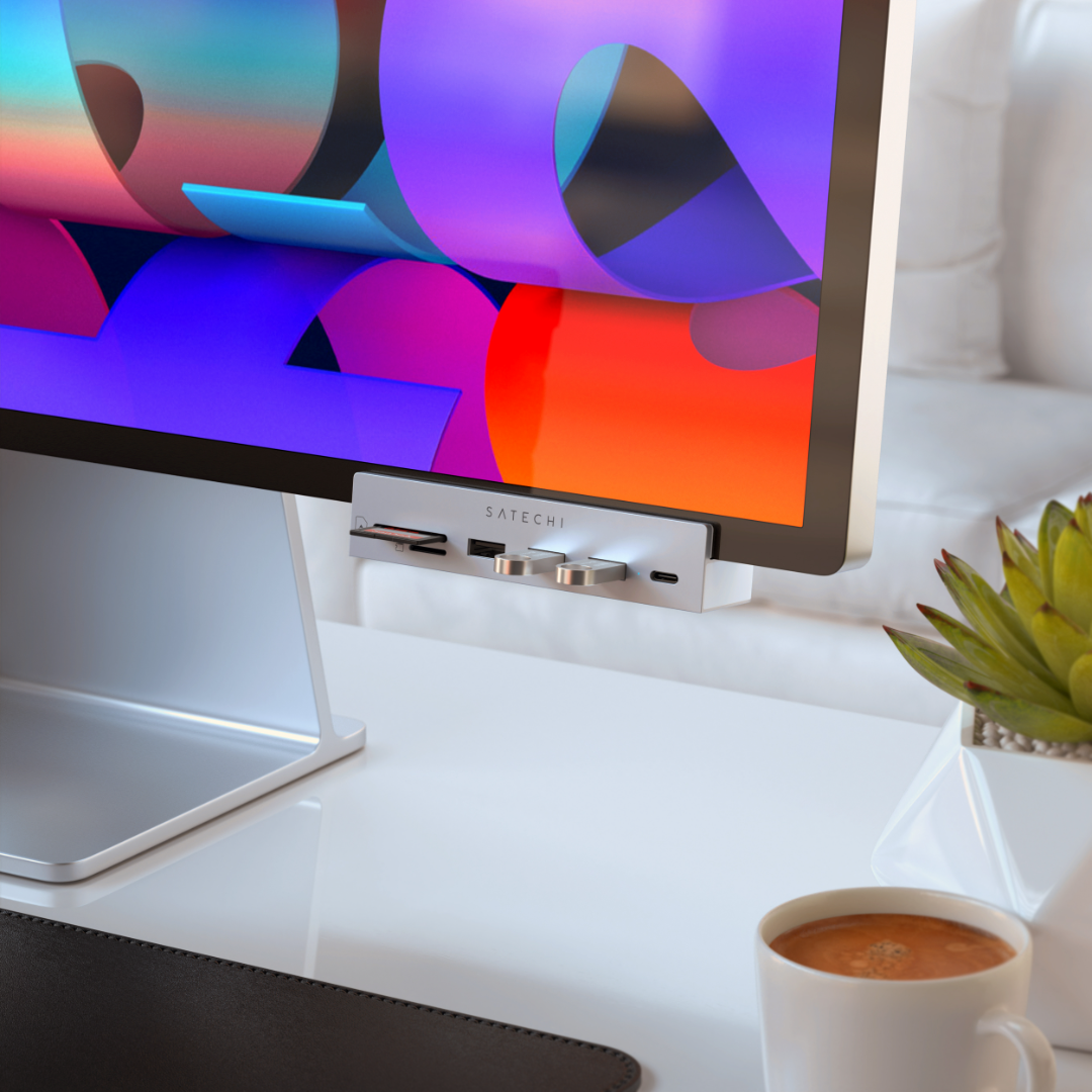 Satechi USB-C Clamp Hub for 24 inc iMac Gümüş ST-UCICHS - Görsel 10