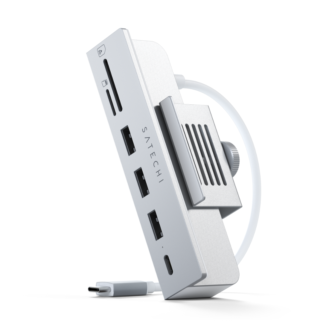 Satechi USB-C Clamp Hub for 24 inc iMac Gümüş ST-UCICHS - Görsel 3