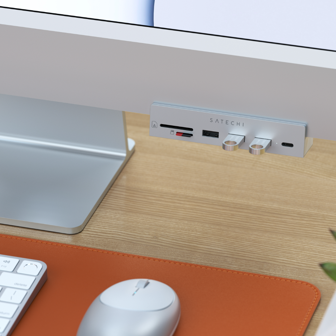 Satechi USB-C Clamp Hub for 24 inc iMac Gümüş ST-UCICHS - Görsel 6