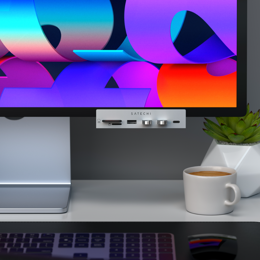 Satechi USB-C Clamp Hub for 24 inc iMac Gümüş ST-UCICHS - Görsel 9