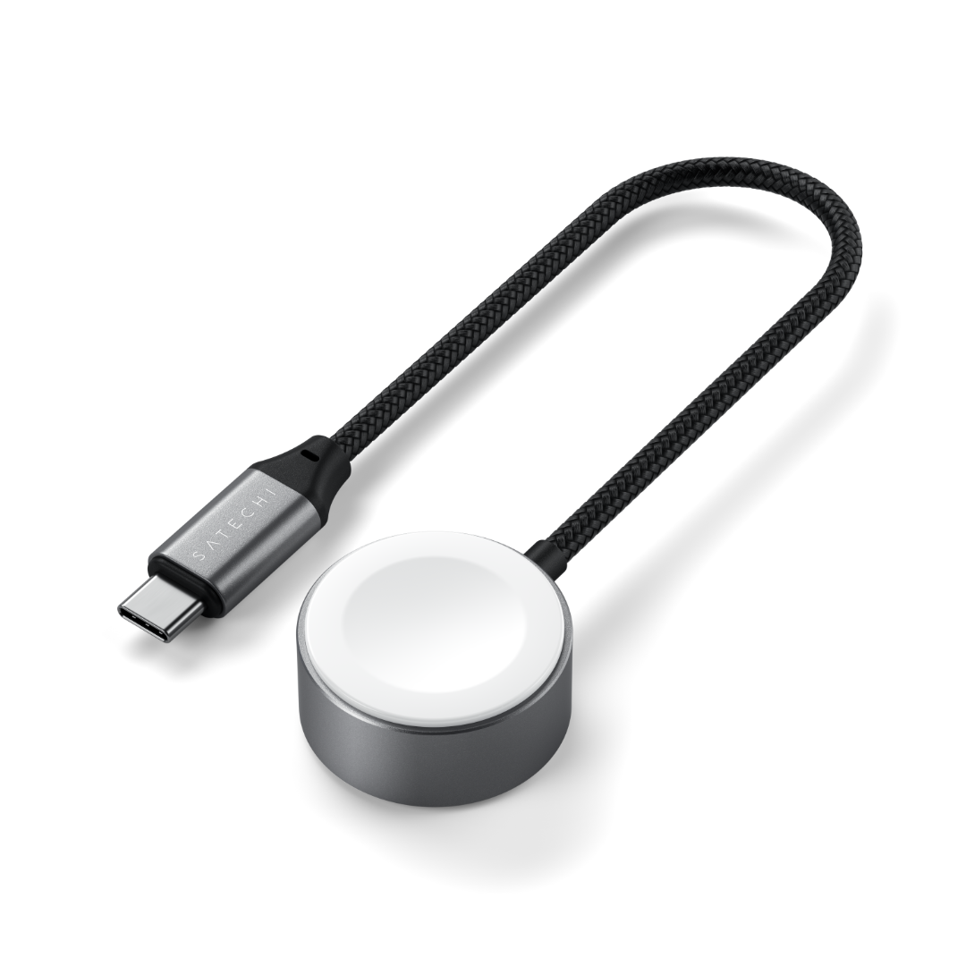 Satechi USB-C Magnetic Hızlı Şarj Kablo Apple Watch Uzay Grisi ST-QCAWM - Görsel 2