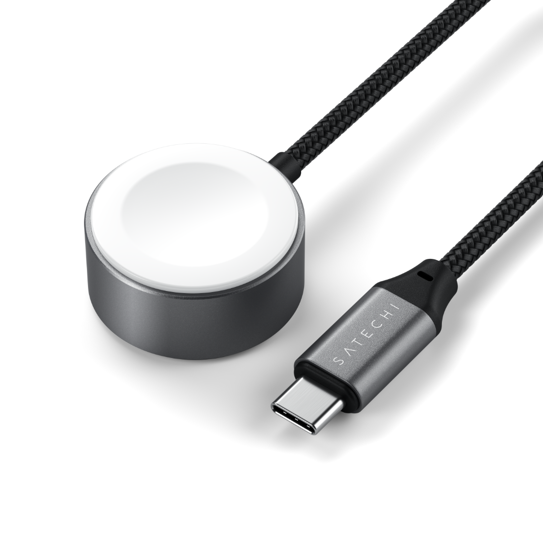Satechi USB-C Magnetic Hızlı Şarj Kablo Apple Watch Uzay Grisi ST-QCAWM - Görsel 3
