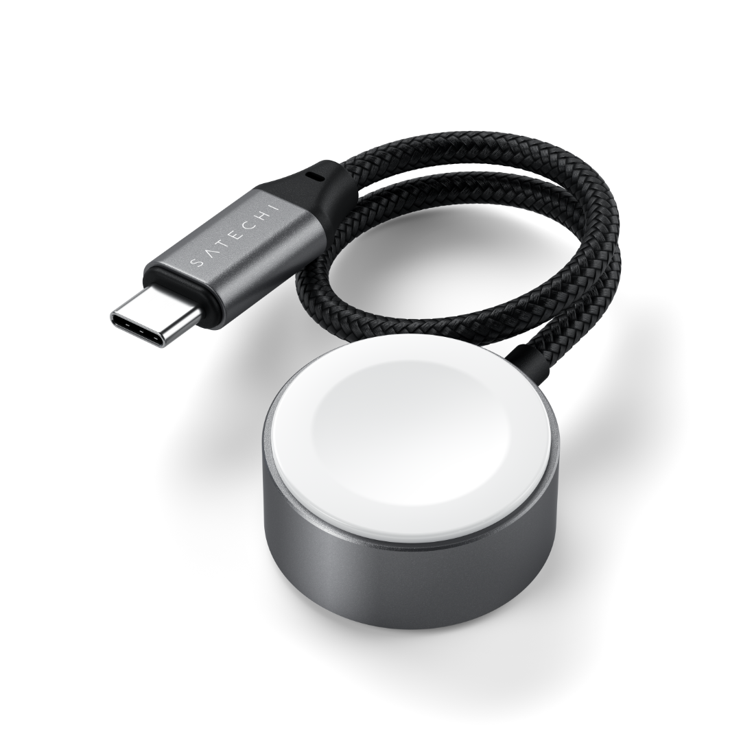 Satechi USB-C Magnetic Hızlı Şarj Kablo Apple Watch Uzay Grisi ST-QCAWM - Görsel 4