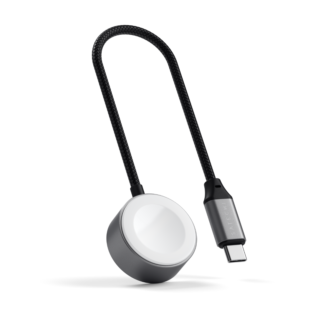 Satechi USB-C Magnetic Hızlı Şarj Kablo Apple Watch Uzay Grisi ST-QCAWM - Görsel 6