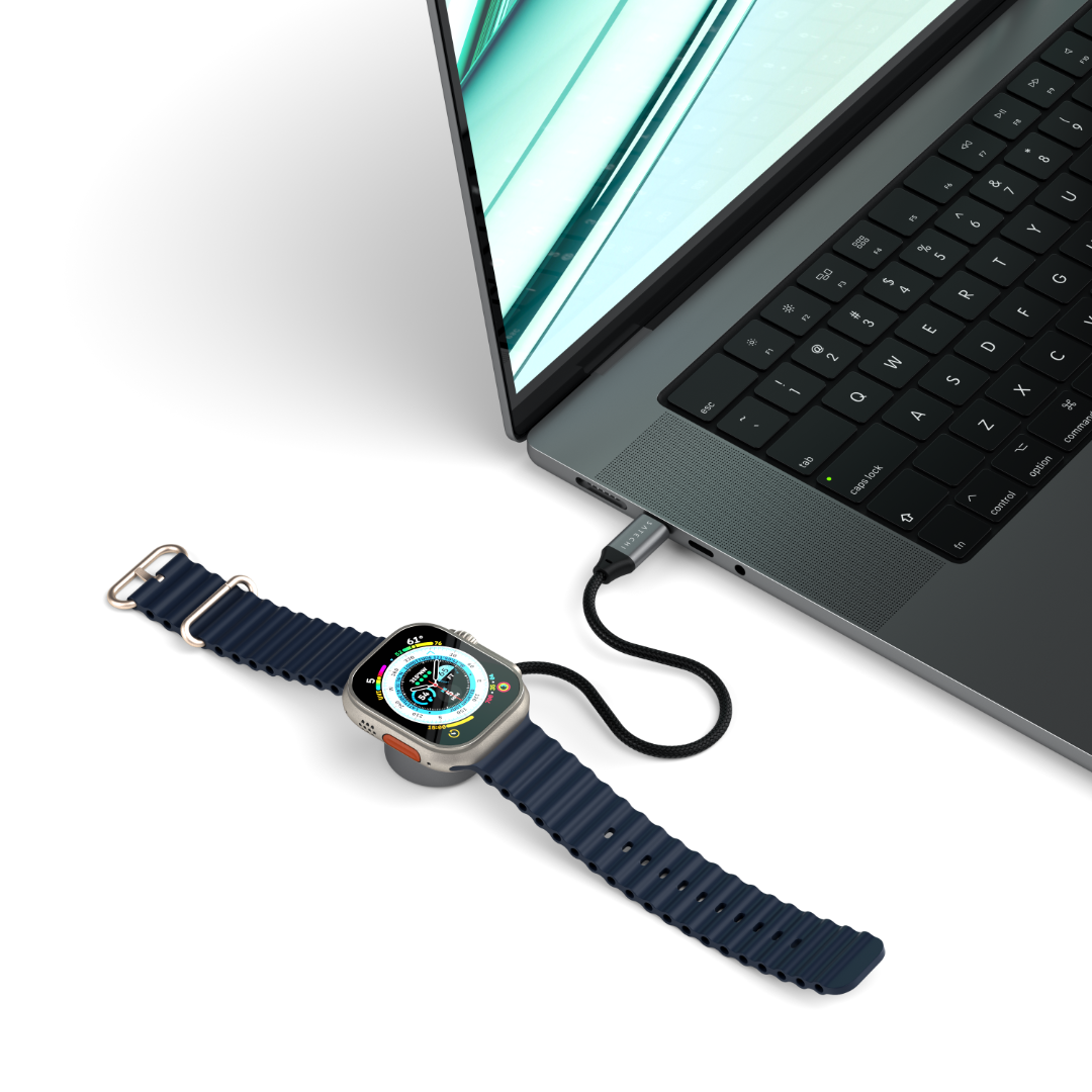 Satechi USB-C Magnetic Hızlı Şarj Kablo Apple Watch Uzay Grisi ST-QCAWM - Görsel 7