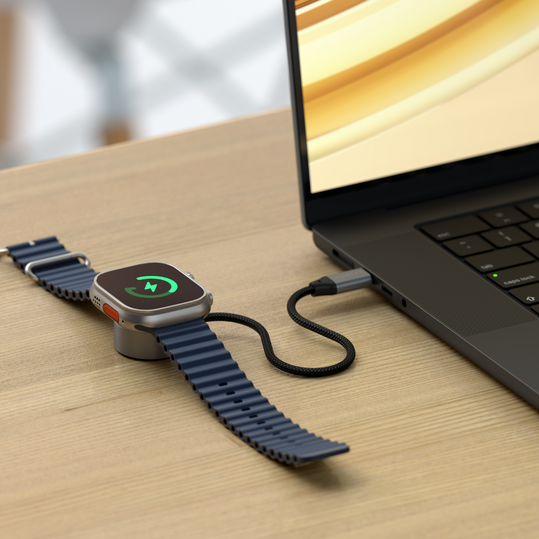 Satechi USB-C Magnetic Hızlı Şarj Kablo Apple Watch Uzay Grisi ST-QCAWM - Görsel 8