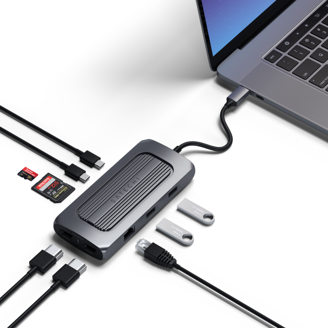 Satechi USB-C Multiport MX Uzay Grisi ST-UCMXAM - Görsel 3