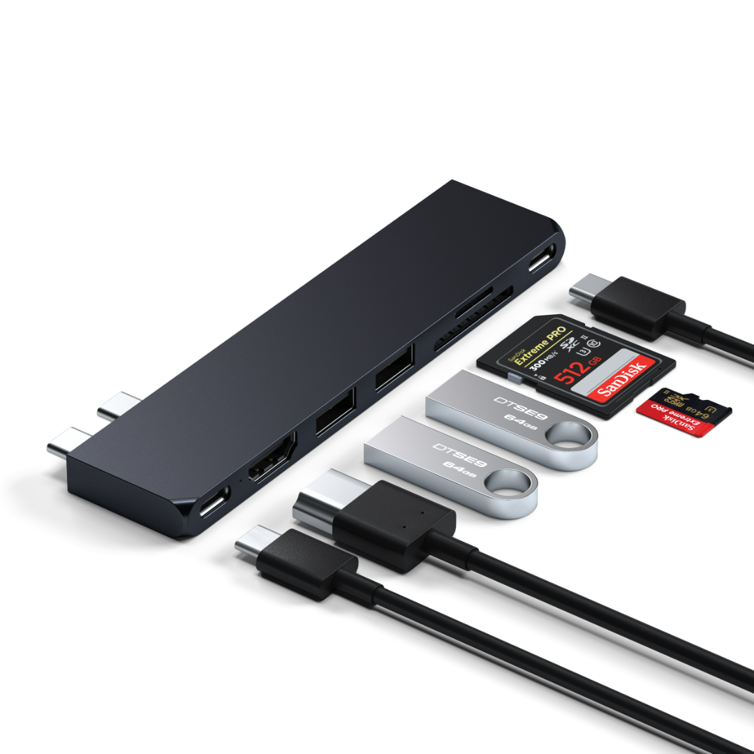 Satechi USB-C Pro Hub Slim Gece Yarısı ST-HUCPHSD - Görsel 4