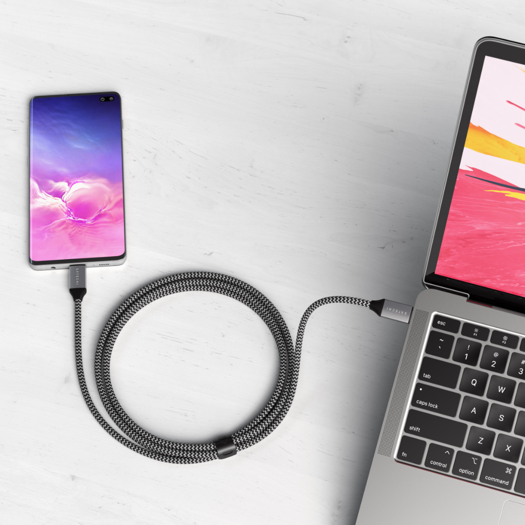 Satechi USB-C to USB-C Kablo 2 m Uzay Grisi ST-TCC2MM - Görsel 7