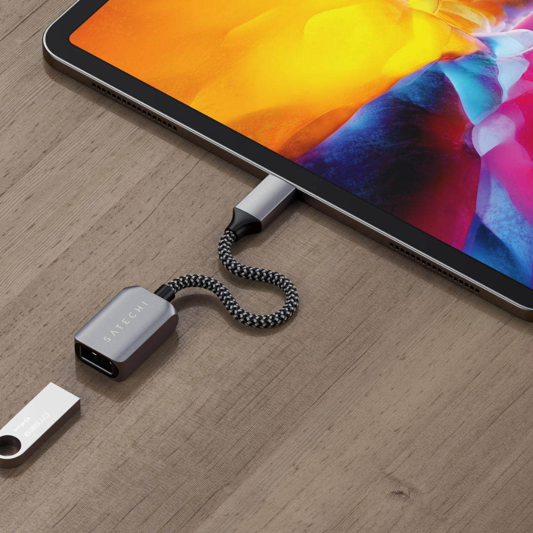 Satechi USB-C to USB 3.0 Adaptör Kablo Uzay Grisi ST-UCATCM - Görsel 5