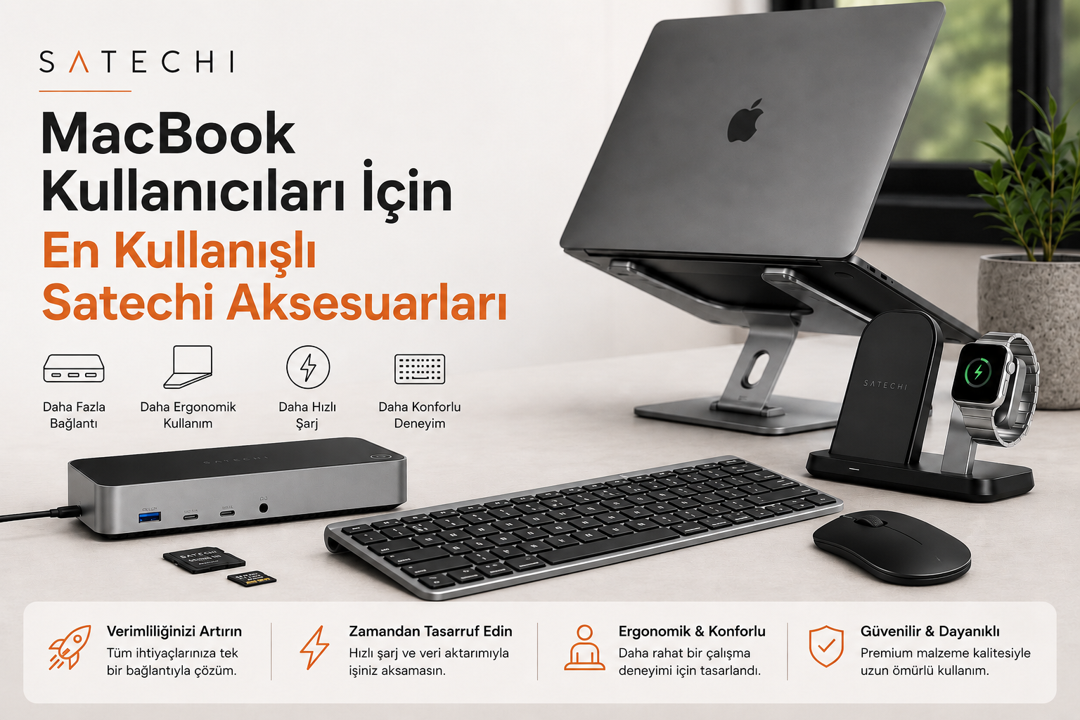 Macbook Kullanıcıları için En Kullanışlı Satechi Aksesuarları