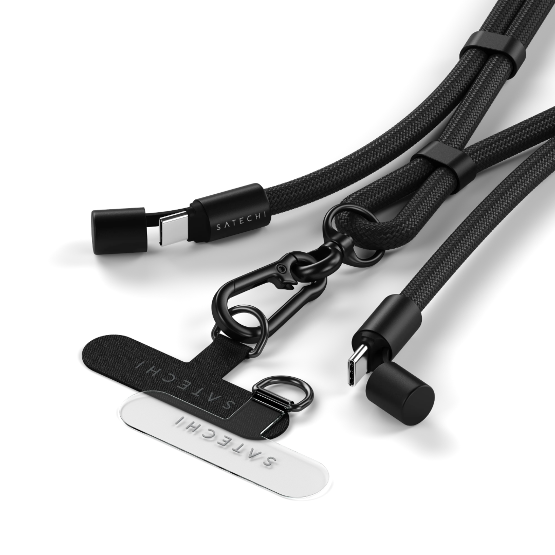 Satechi OntheGo Crossbody Lanyard Kablo Siyah ST-LOTGLK - Görsel 2