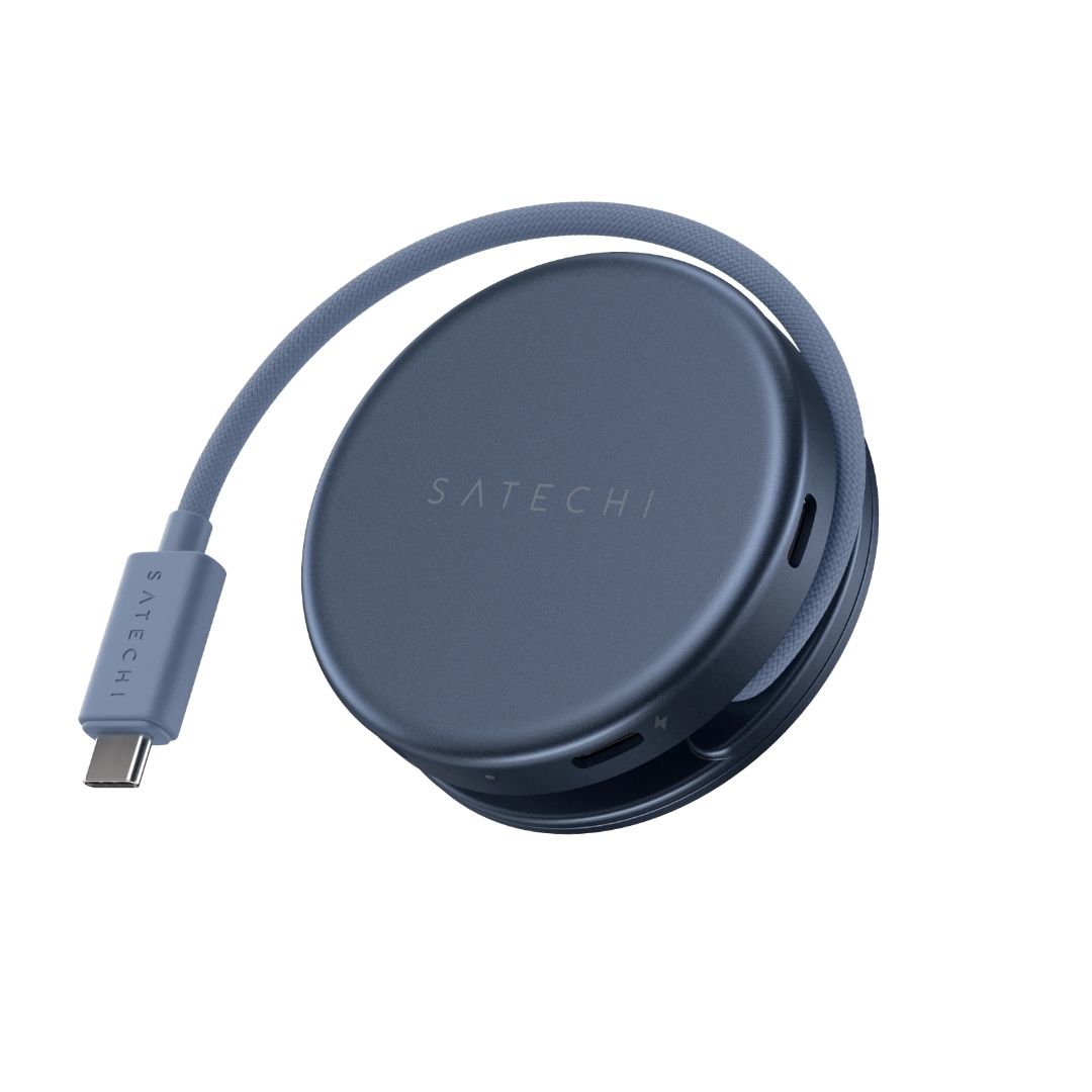 Satechi OntheGo 5 in 1 Multiport Adaptör Indigo ST-POTG5B Kablo
