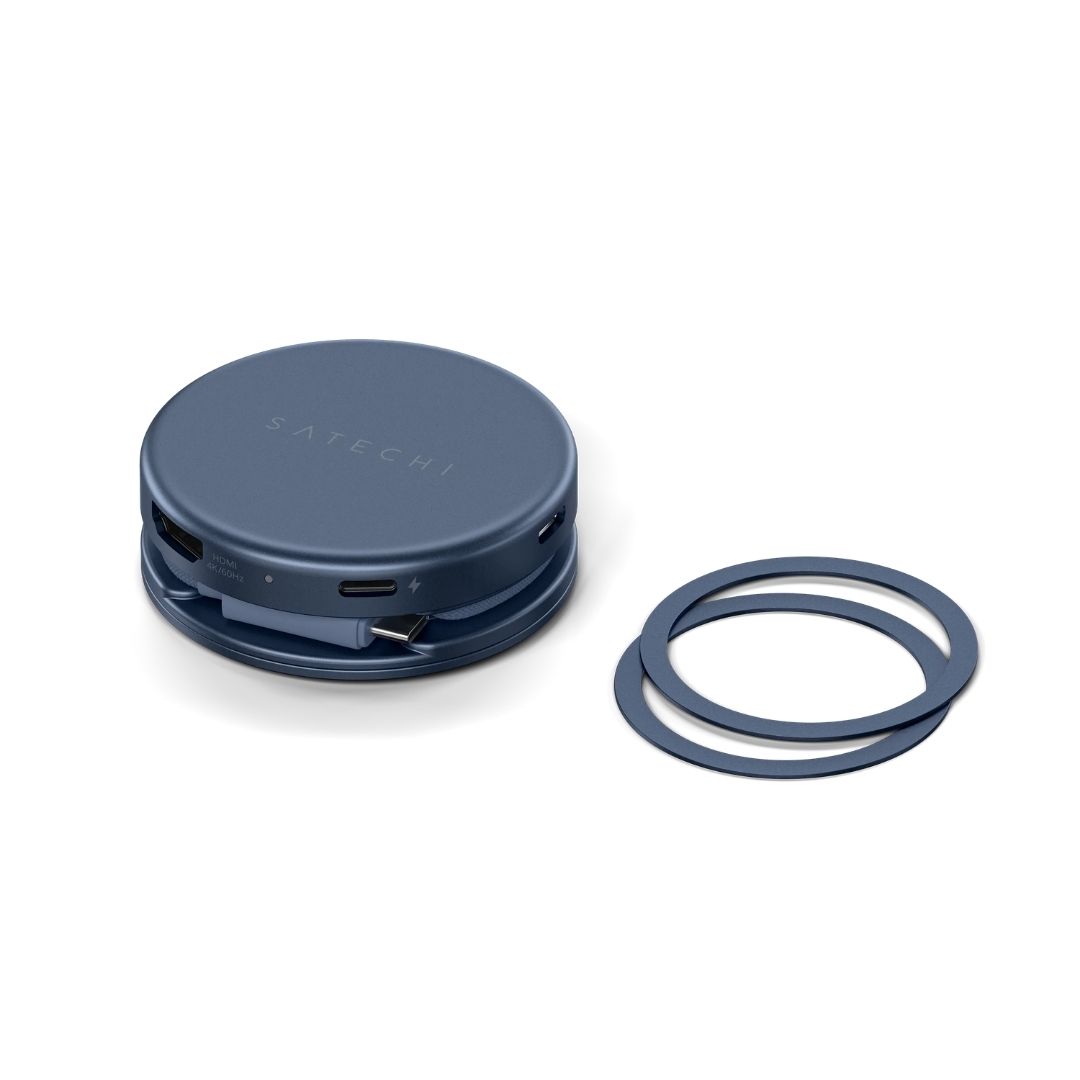 Satechi OntheGo 5 in 1 Multiport Adaptör Indigo ST-POTG5B Manyetik