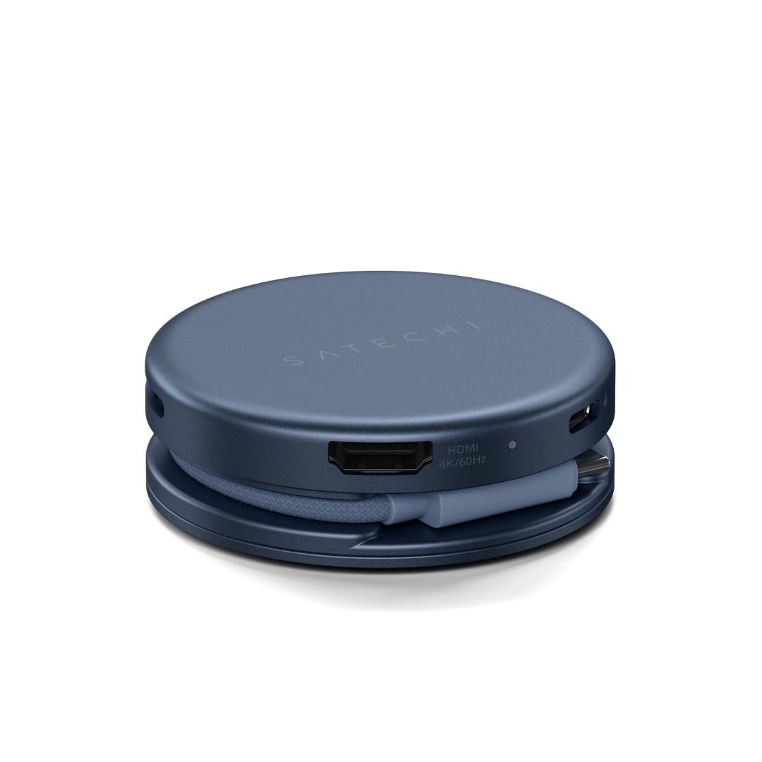 Satechi OntheGo 5 in 1 Multiport Adaptör Indigo ST-POTG5B HDMI Bağlantı