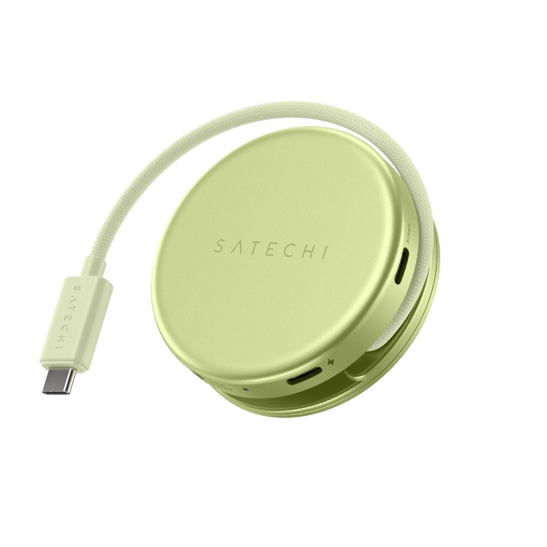 Satechi OntheGo 5 in 1 Multiport Adaptör Puslu Sarı ST-POTG5Y Kablo
