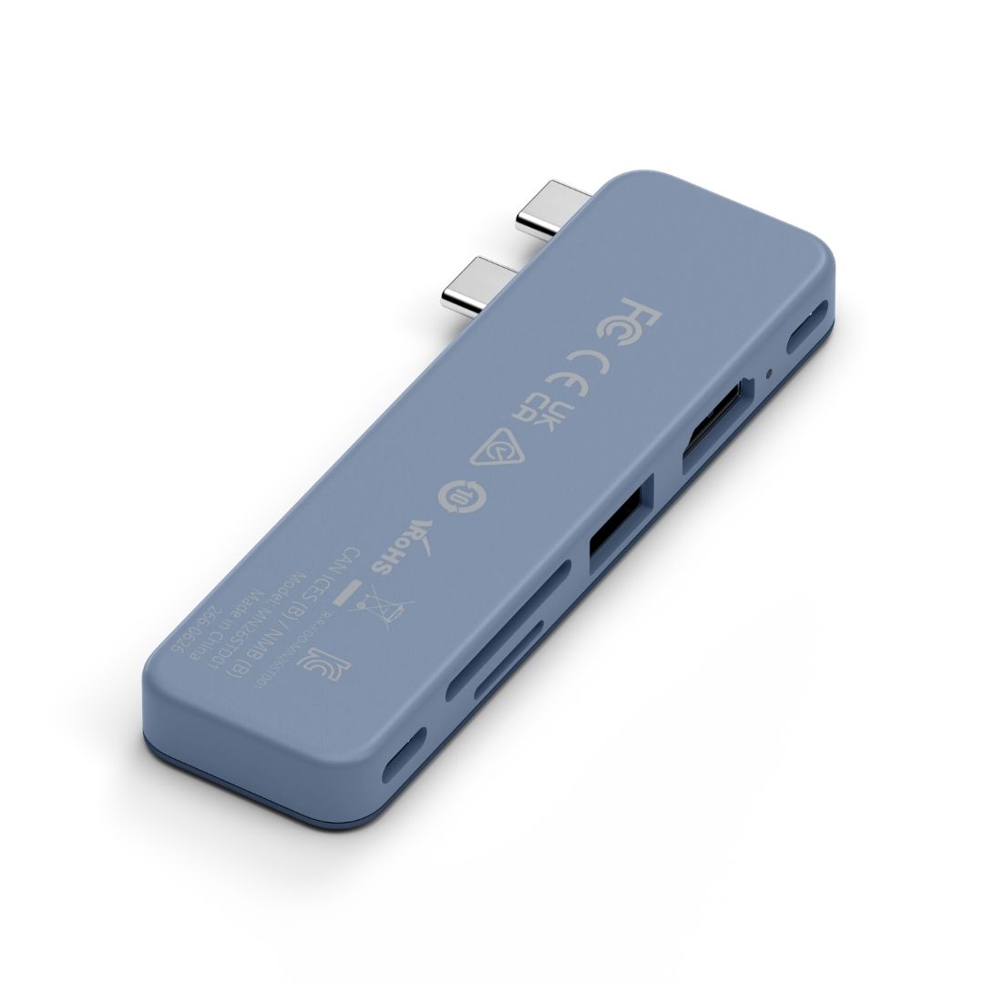 Satechi USB-C Snap Hub Indigo ST-HUSNB Arka Görünüm
