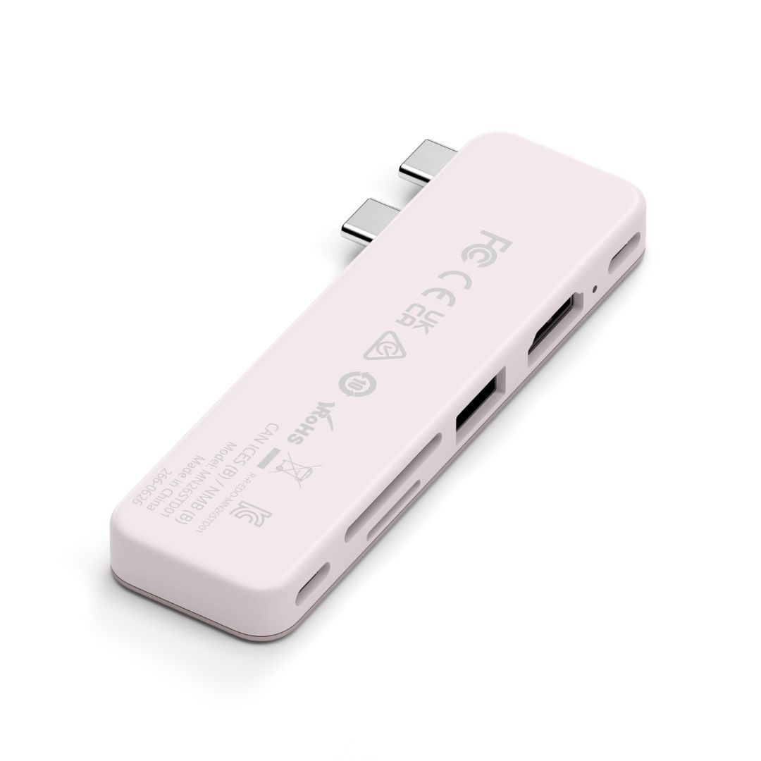 Satechi USB-C Snap Hub Pastel Pembe ST-HUSNP Arka Görünüm