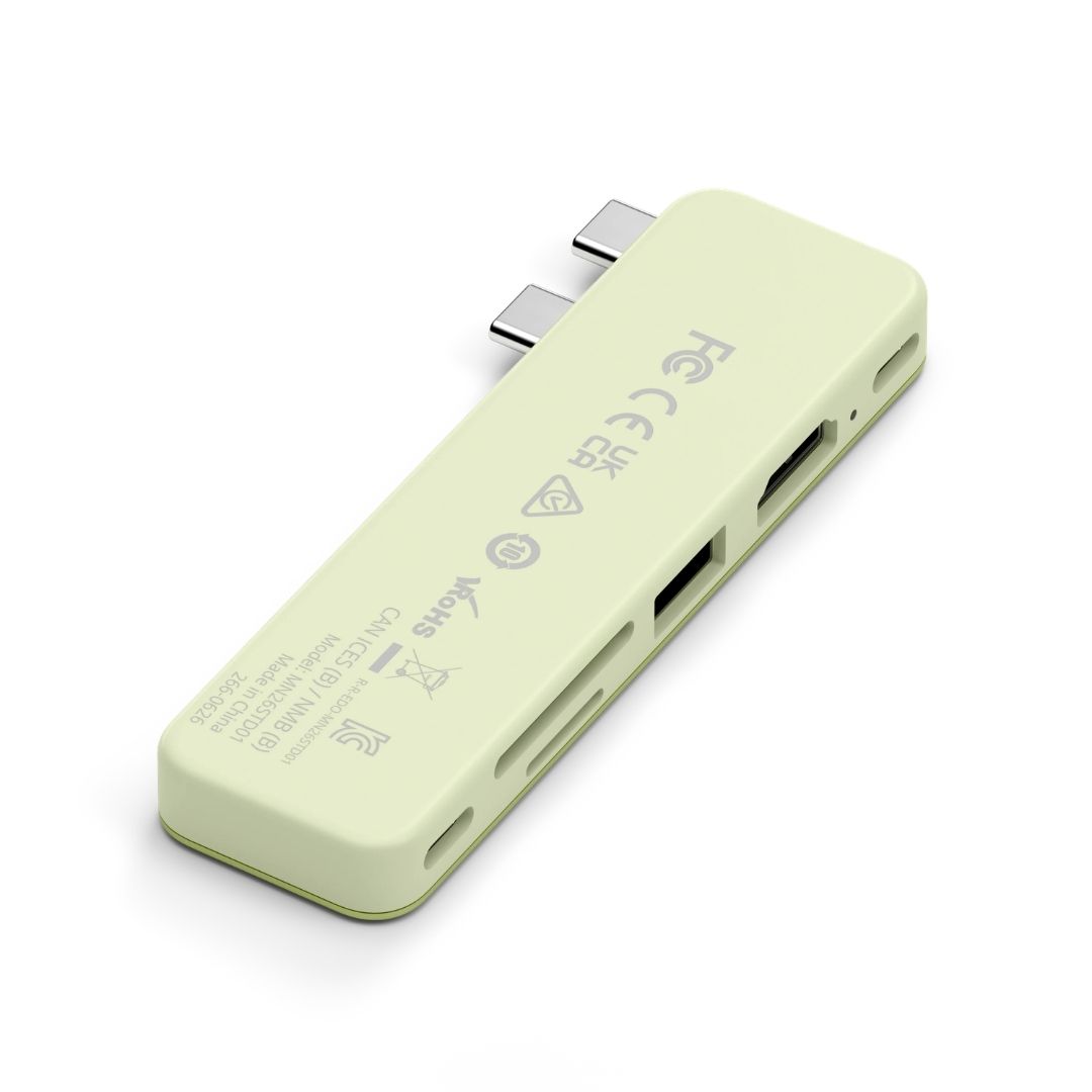 Satechi USB-C Snap Hub Puslu Sarı ST-HUSNY Arka Görünüm